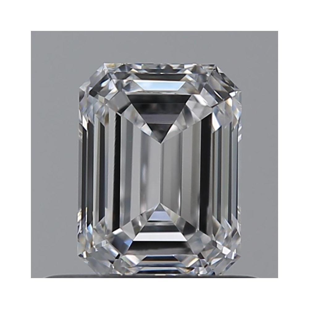 0.61 Carat Emerald Loose Diamond, D, VVS2, Ideal, GIA Certified | Thumbnail