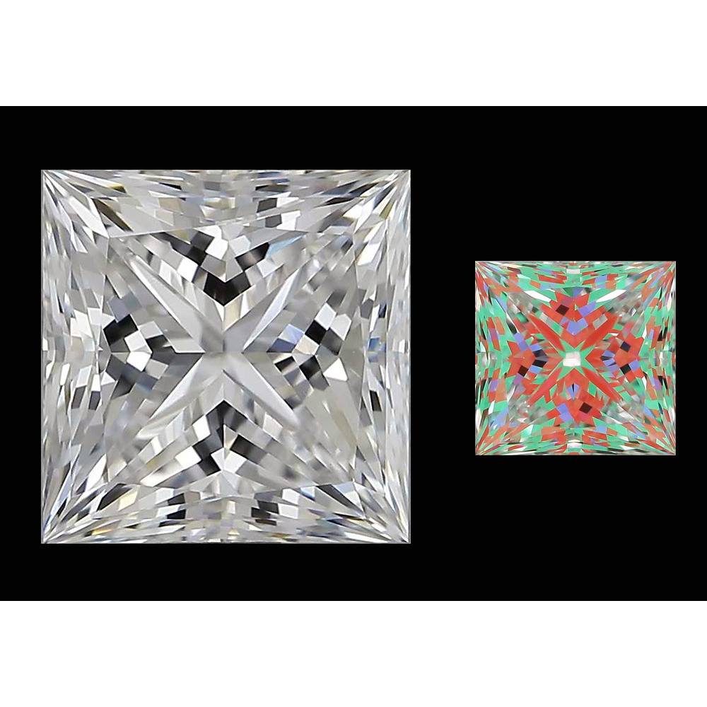 0.90 Carat Princess Loose Diamond, D, VS1, Super Ideal, GIA Certified