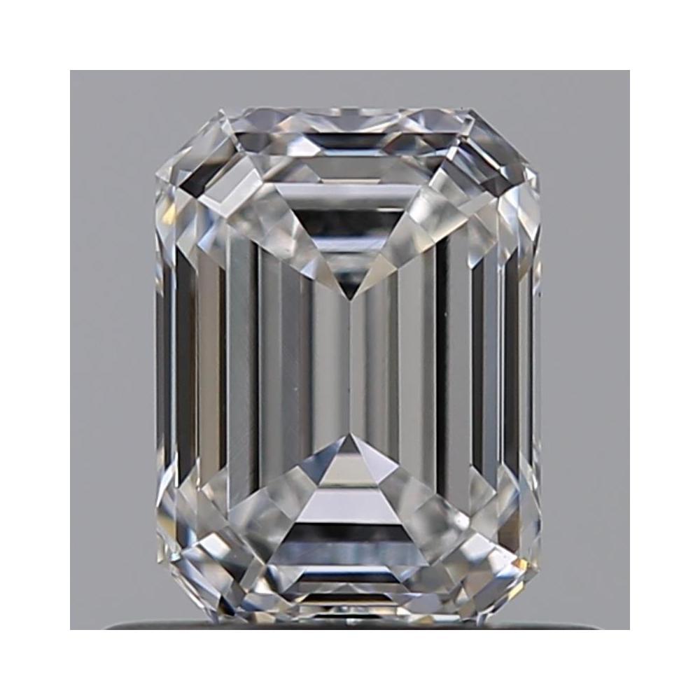 0.66 Carat Emerald Loose Diamond, D, VVS1, Excellent, GIA Certified | Thumbnail