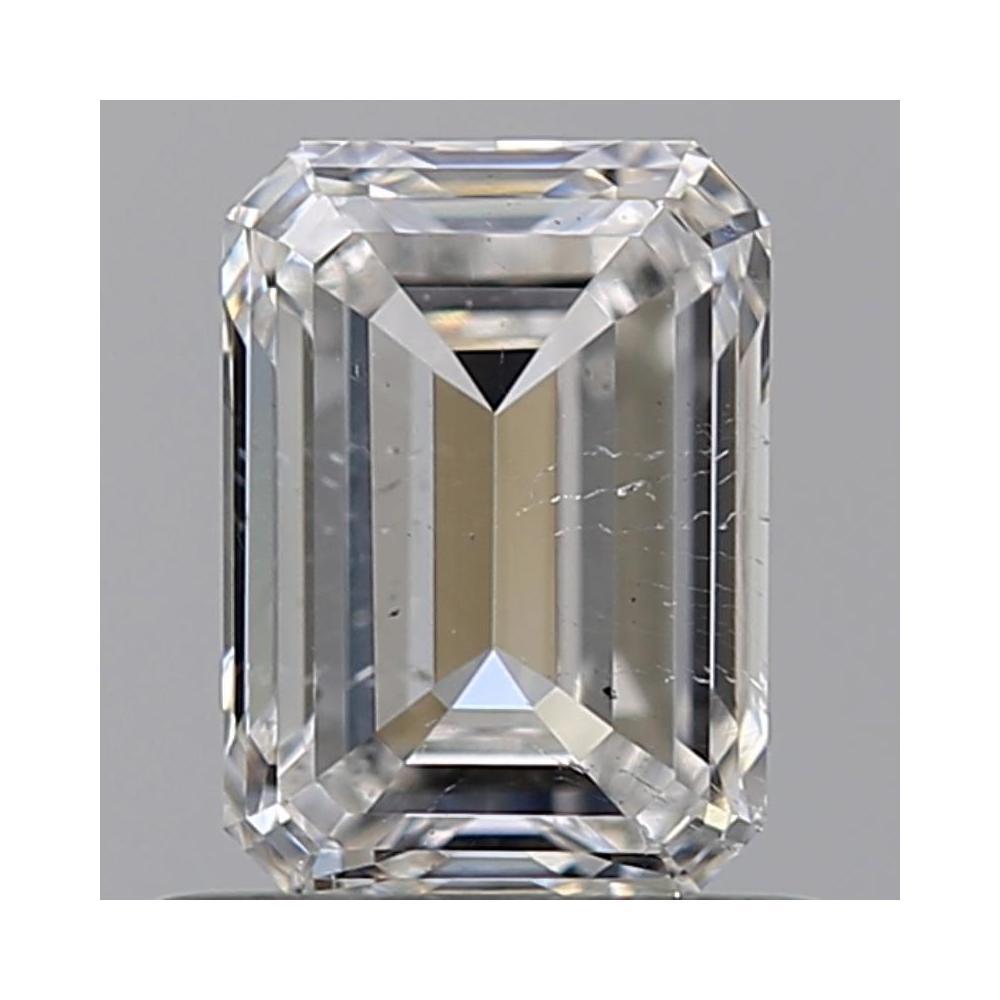 0.80 Carat Emerald Loose Diamond, E, SI2, Ideal, GIA Certified | Thumbnail