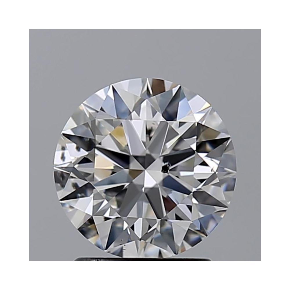 1.63 Carat Round Loose Diamond, E, SI2, Super Ideal, GIA Certified
