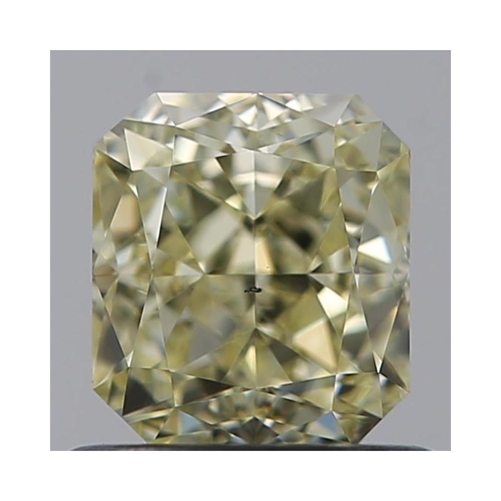 0.93 Carat Radiant Loose Diamond, fancy light yellow natural even, VS2, Very Good, GIA Certified