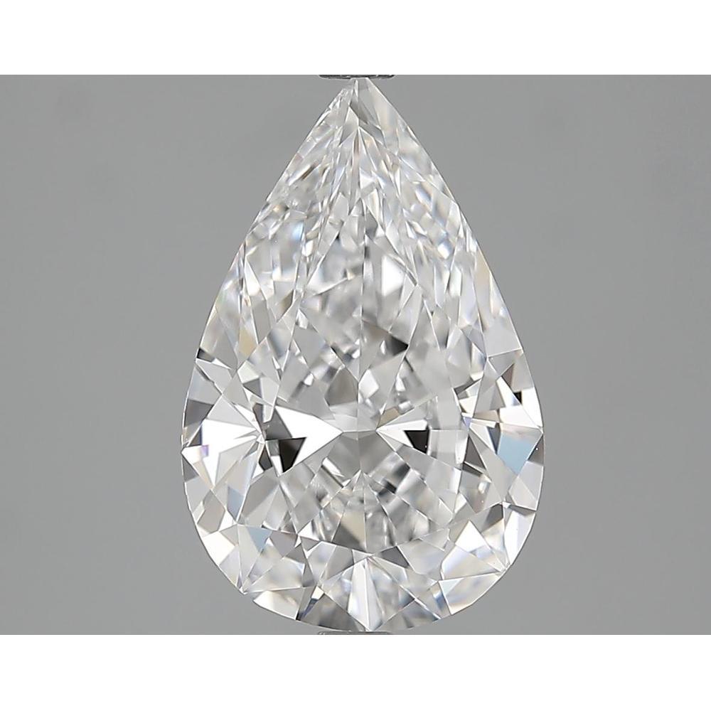 3.04 Carat Pear Loose Diamond, D, IF, Ideal, GIA Certified