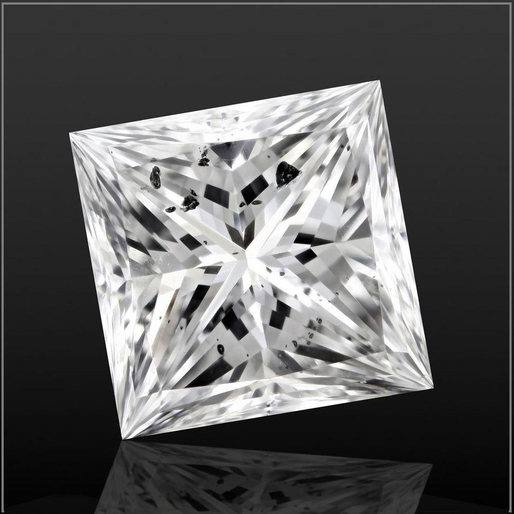 1.56 Carat Princess Loose Diamond, F, SI2, Ideal, GIA Certified | Thumbnail