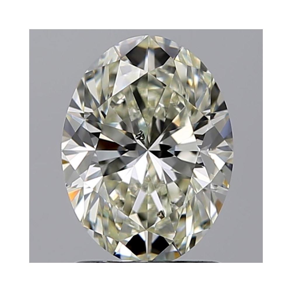 1.50 Carat Oval Loose Diamond, K, SI2, Super Ideal, GIA Certified