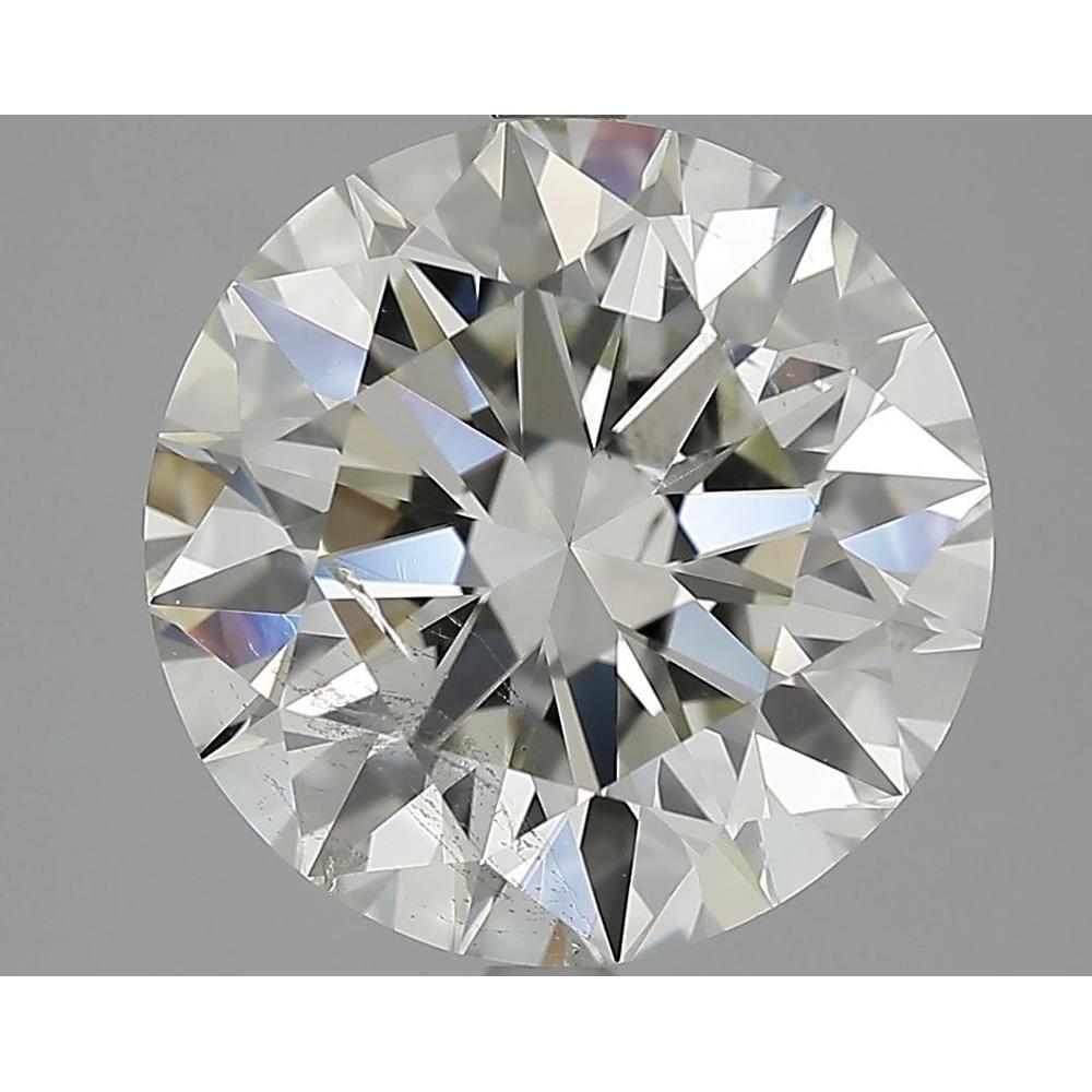 5.50 Carat Round Loose Diamond, K, SI2, Super Ideal, GIA Certified