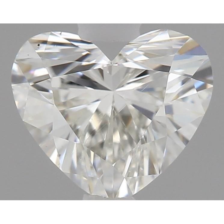 0.52 Carat Heart Loose Diamond, I, VS2, Ideal, GIA Certified