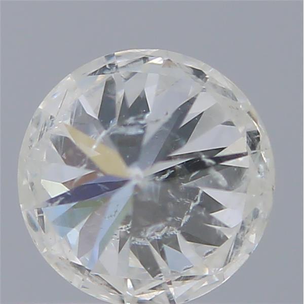 0.53 Carat Round Loose Diamond, H, I1, Very Good, GIA Certified