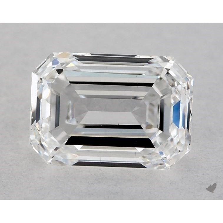 0.90 Carat Emerald Loose Diamond, D, SI1, Ideal, GIA Certified | Thumbnail