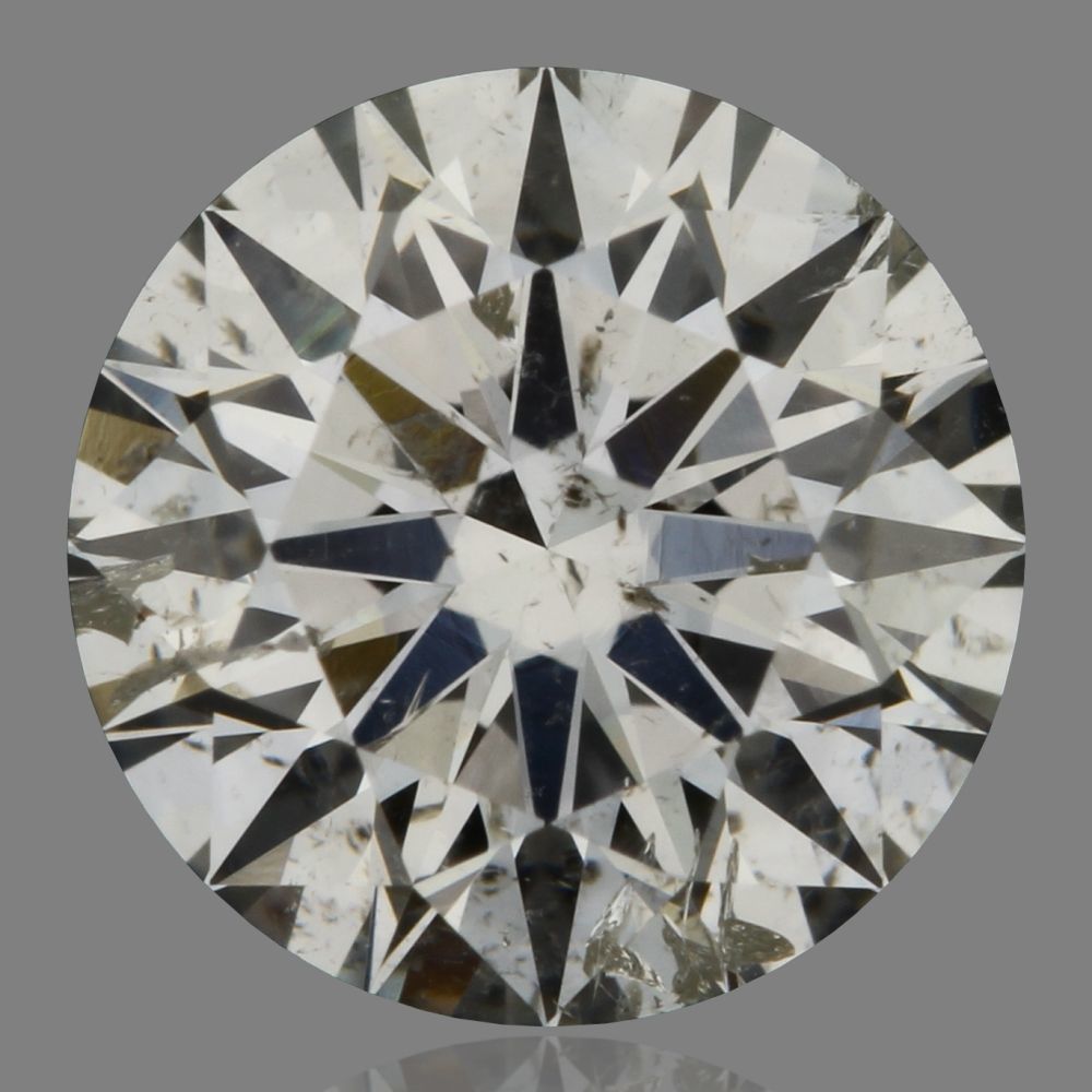0.70 Carat Round Loose Diamond, H, I1, Super Ideal, GIA Certified | Thumbnail
