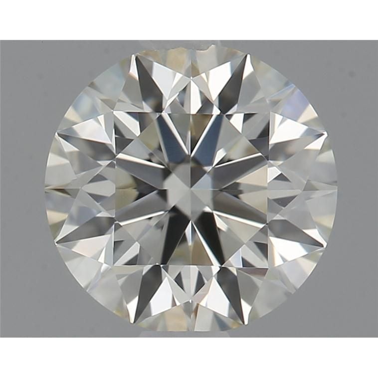 0.71 Carat Round Loose Diamond, K, VVS2, Super Ideal, GIA Certified