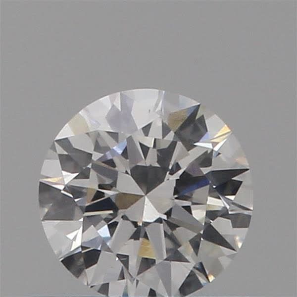 0.34 Carat Round Loose Diamond, D, SI2, Super Ideal, GIA Certified