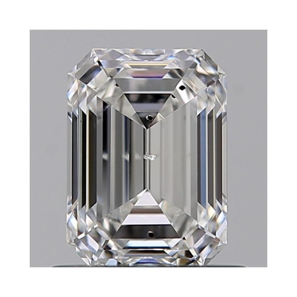 0.81 Carat Emerald Loose Diamond, F, SI2, Super Ideal, GIA Certified