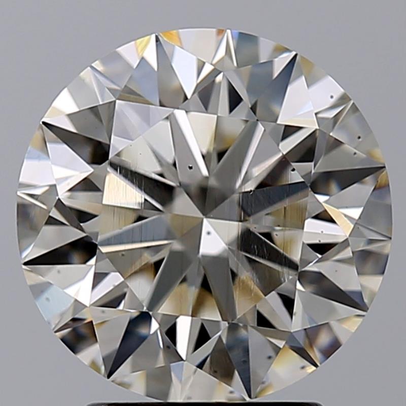 2.52 Carat Round Loose Diamond, L, VS2, Super Ideal, GIA Certified | Thumbnail