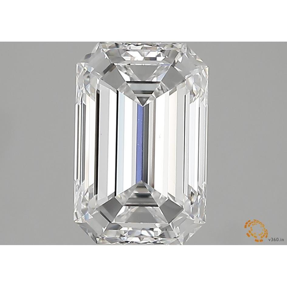 2.50 Carat Emerald Loose Diamond, D, VS2, Super Ideal, GIA Certified | Thumbnail