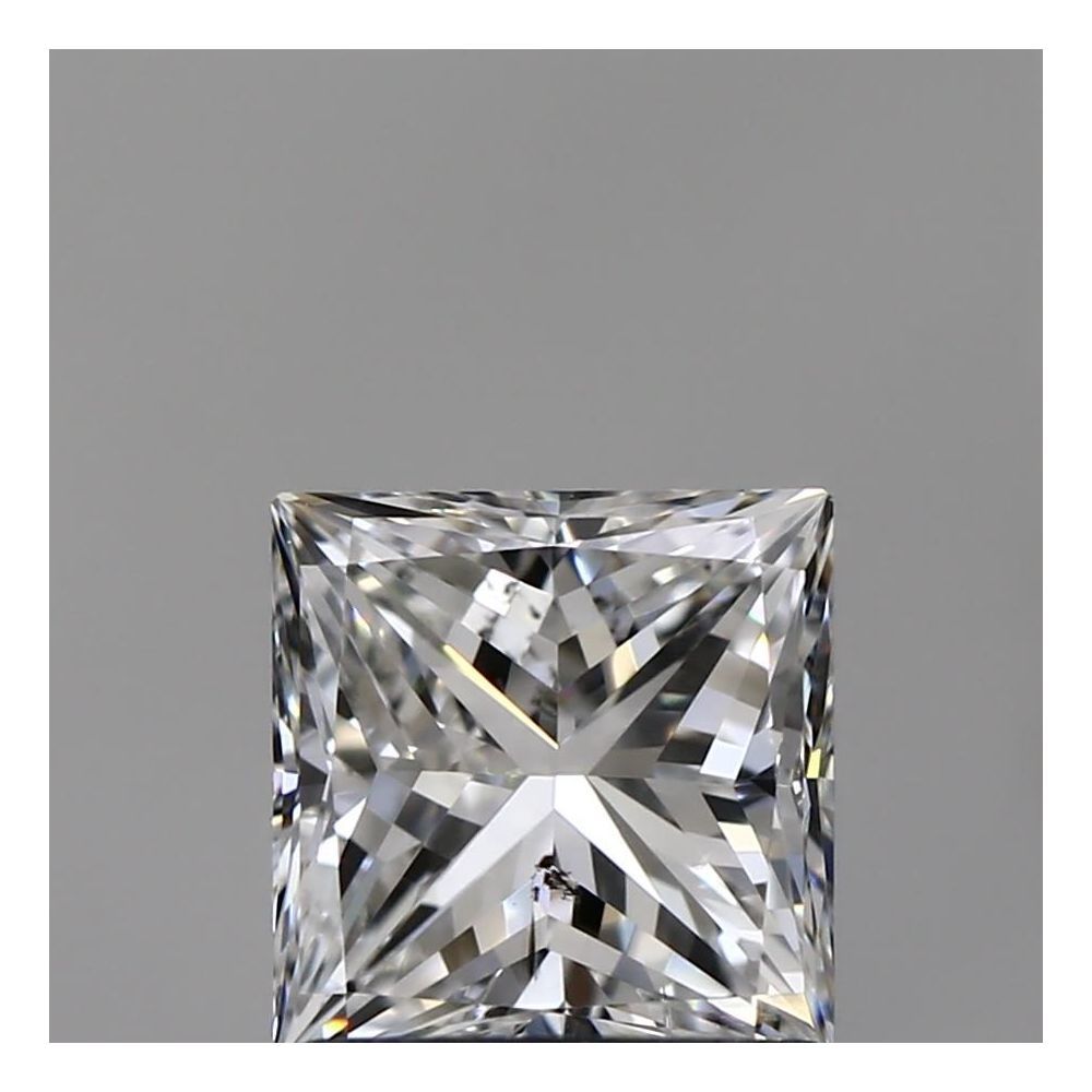 1.00 Carat Princess Loose Diamond, E, SI2, Excellent, GIA Certified | Thumbnail