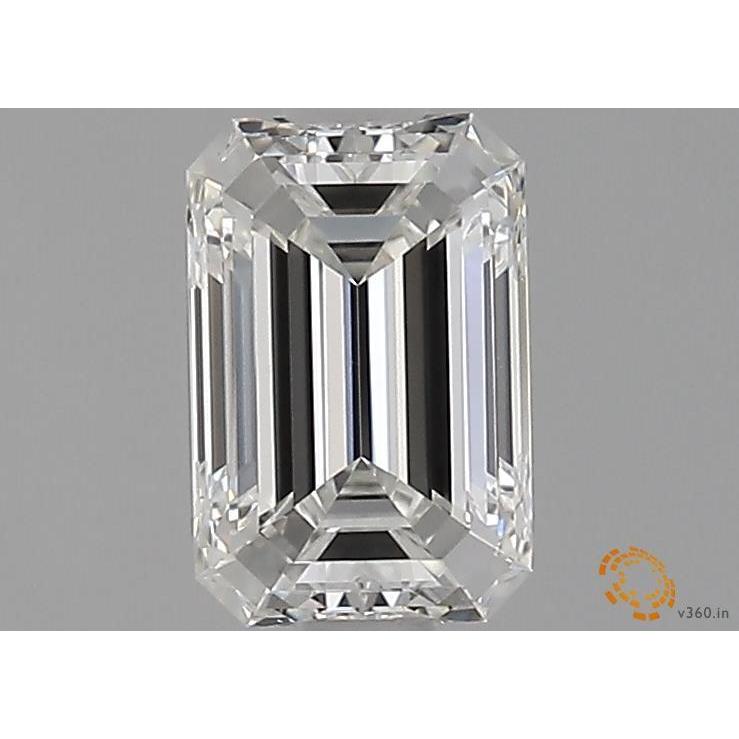 1.00 Carat Emerald Loose Diamond, H, VVS2, Super Ideal, GIA Certified | Thumbnail