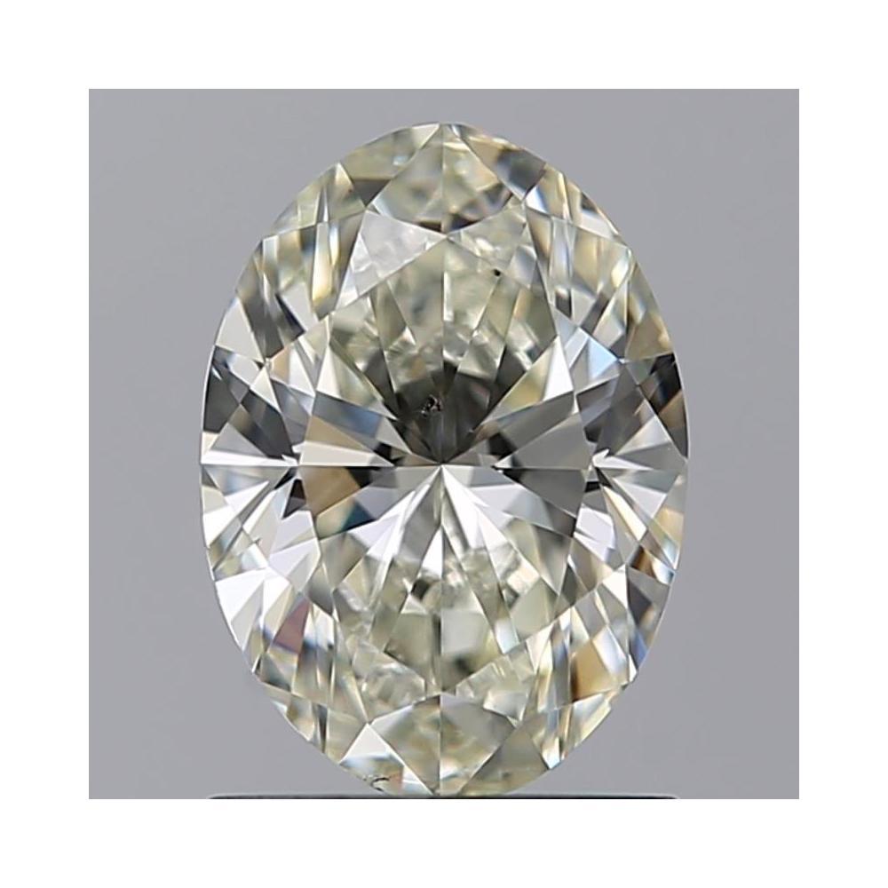1.02 Carat Oval Loose Diamond, K, VS2, Ideal, GIA Certified