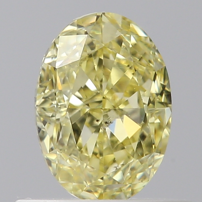 0.55 Carat Oval Loose Diamond, FCY, SI1, Excellent, GIA Certified