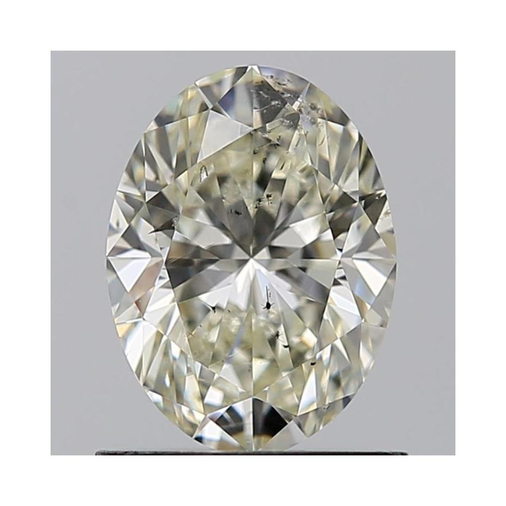 1.00 Carat Oval Loose Diamond, L, SI2, Ideal, GIA Certified