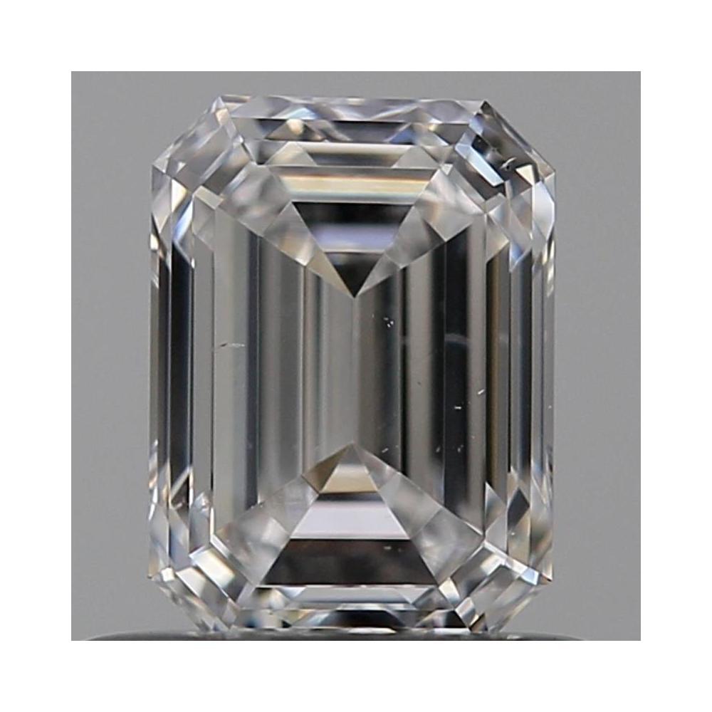 0.61 Carat Emerald Loose Diamond, D, SI1, Ideal, GIA Certified | Thumbnail
