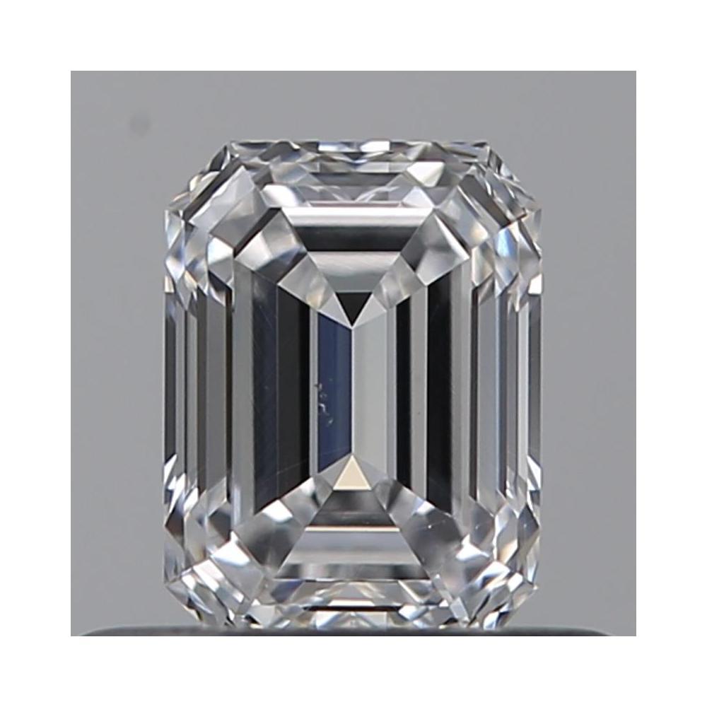 0.51 Carat Emerald Loose Diamond, D, VS1, Excellent, GIA Certified | Thumbnail