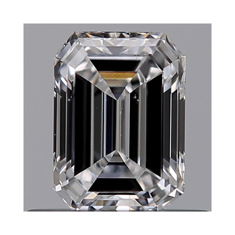 0.51 Carat Emerald Loose Diamond, D, VS2, Ideal, GIA Certified