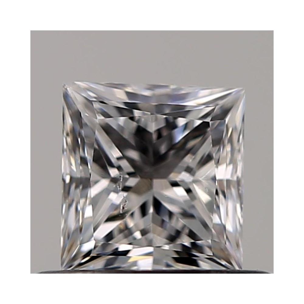 0.51 Carat Princess Loose Diamond, D, SI1, Good, GIA Certified