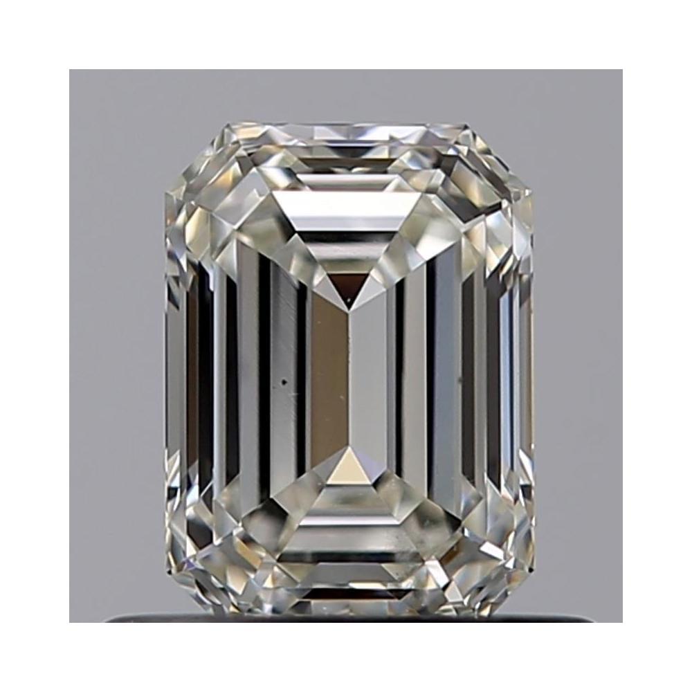 0.63 Carat Emerald Loose Diamond, I, VS2, Ideal, GIA Certified | Thumbnail