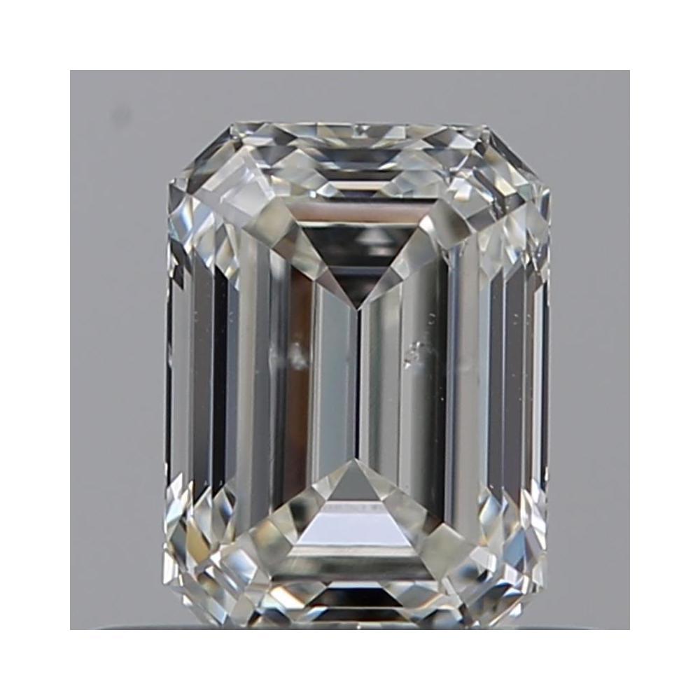 0.50 Carat Emerald Loose Diamond, H, SI1, Super Ideal, GIA Certified | Thumbnail