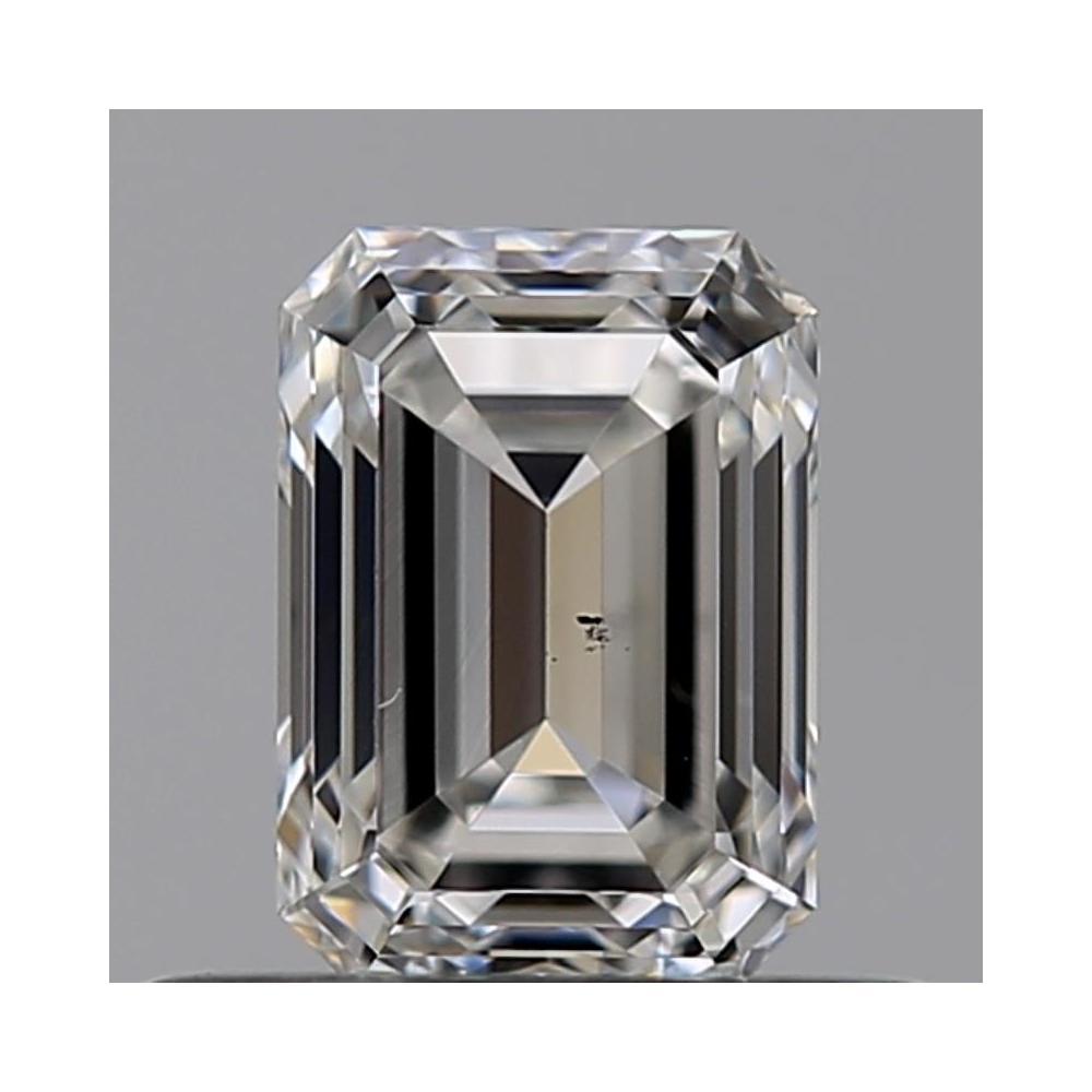 0.50 Carat Emerald Loose Diamond, F, SI1, Ideal, GIA Certified | Thumbnail