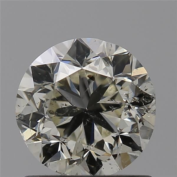 1.00 Carat Round Loose Diamond, L, I1, Good, GIA Certified