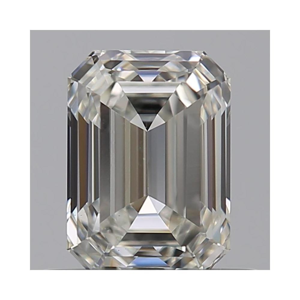 0.62 Carat Emerald Loose Diamond, H, VVS1, Ideal, GIA Certified | Thumbnail