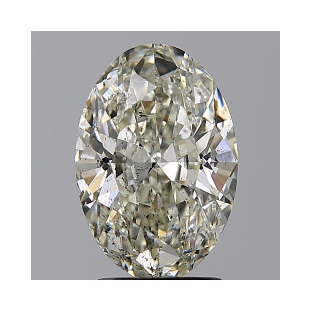 2.01 Carat Oval Loose Diamond, K, SI2, Super Ideal, GIA Certified