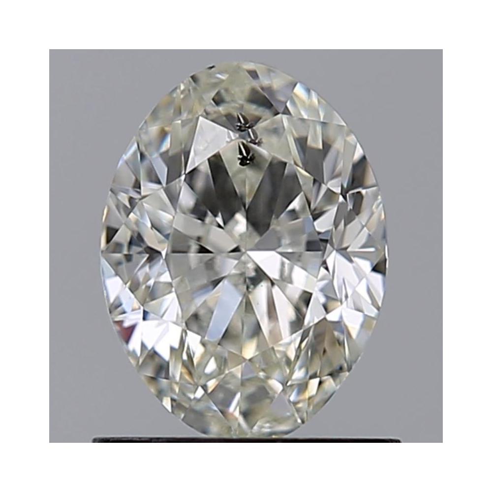 1.00 Carat Oval Loose Diamond, I, SI2, Ideal, GIA Certified