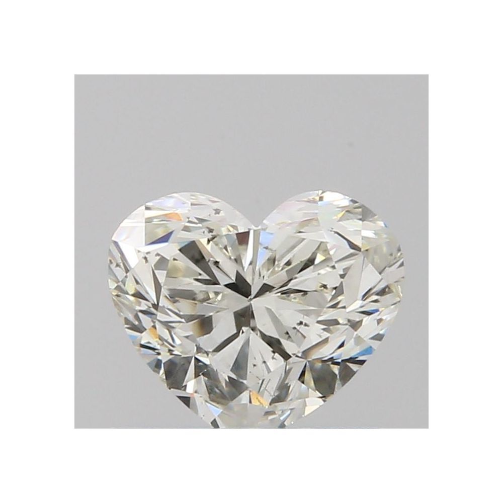0.61 Carat Heart Loose Diamond, K, SI2, Ideal, GIA Certified | Thumbnail