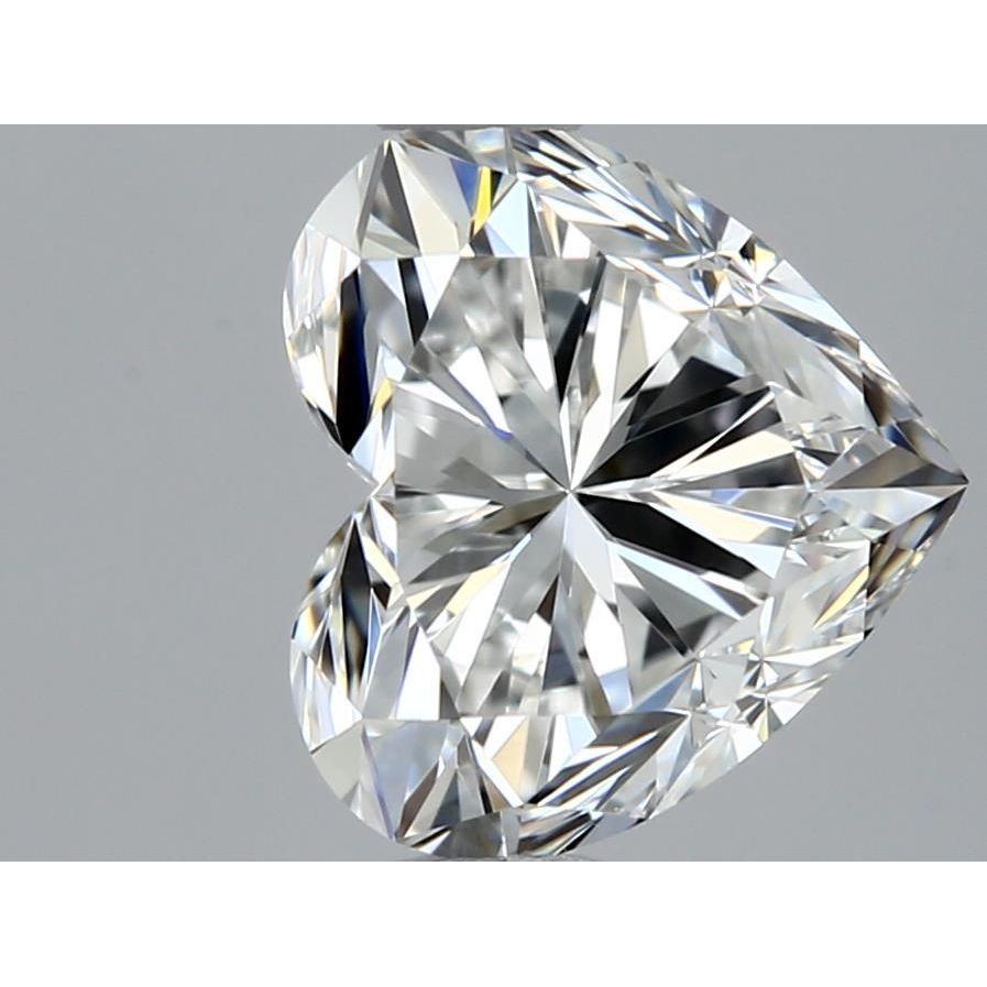 0.71 Carat Heart Loose Diamond, F, VVS2, Super Ideal, GIA Certified