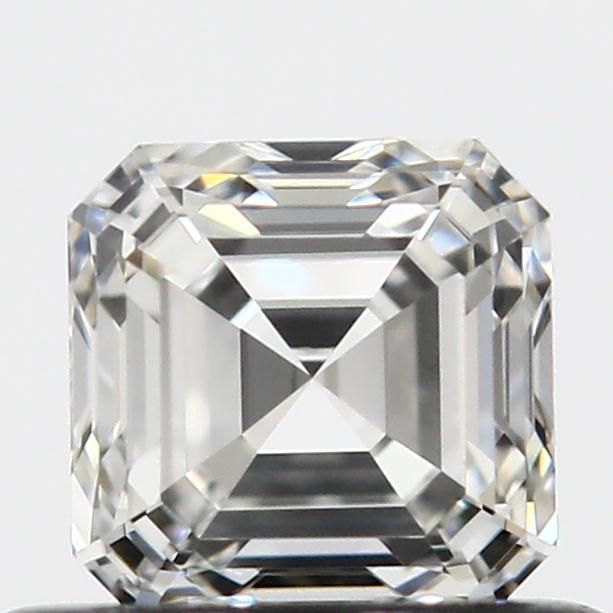 0.53 Carat Asscher Loose Diamond, H, VVS2, Super Ideal, GIA Certified