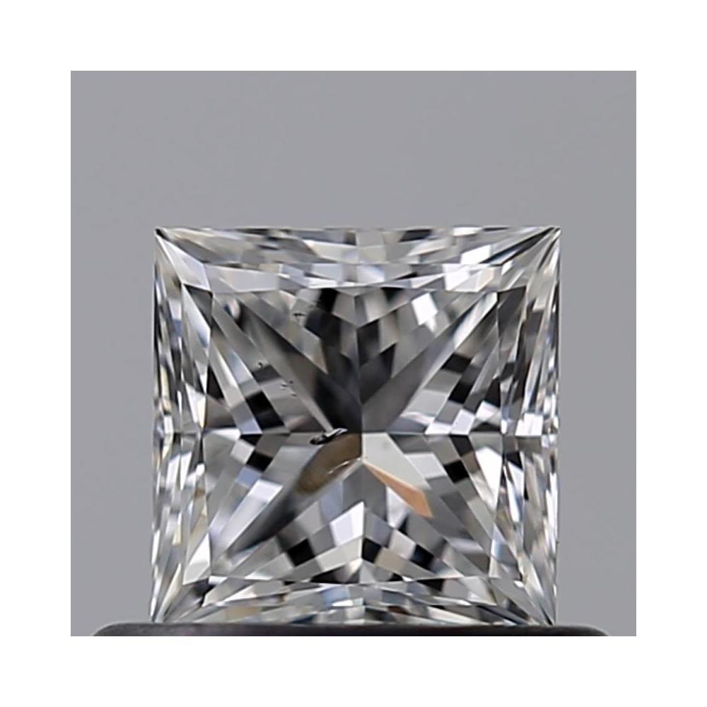 0.50 Carat Princess Loose Diamond, F, SI2, Ideal, GIA Certified