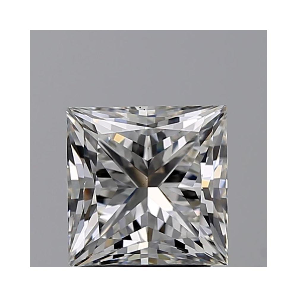 2.00 Carat Princess Loose Diamond, H, SI1, Ideal, GIA Certified | Thumbnail