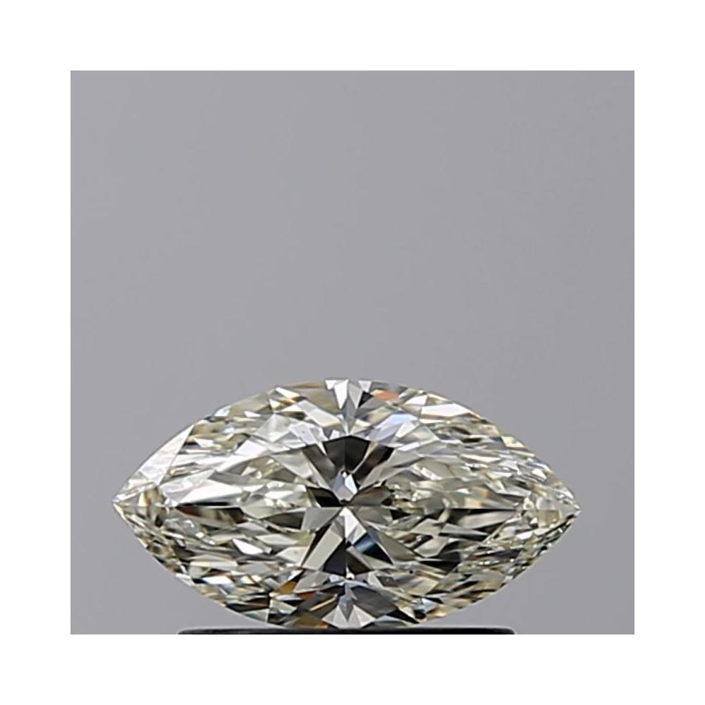 0.63 Carat Marquise Loose Diamond, K, VVS2, Ideal, GIA Certified