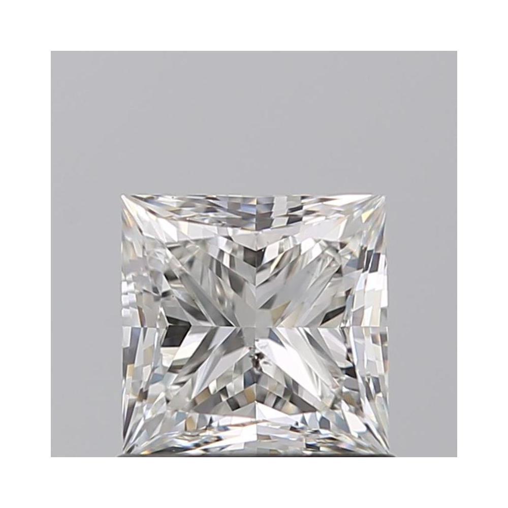0.90 Carat Princess Loose Diamond, H, SI2, Ideal, GIA Certified | Thumbnail