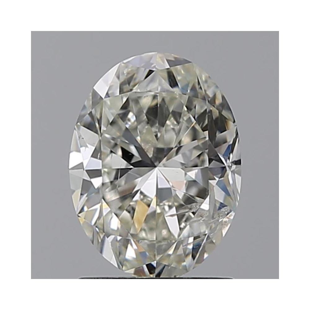 1.70 Carat Oval Loose Diamond, J, I1, Ideal, GIA Certified | Thumbnail