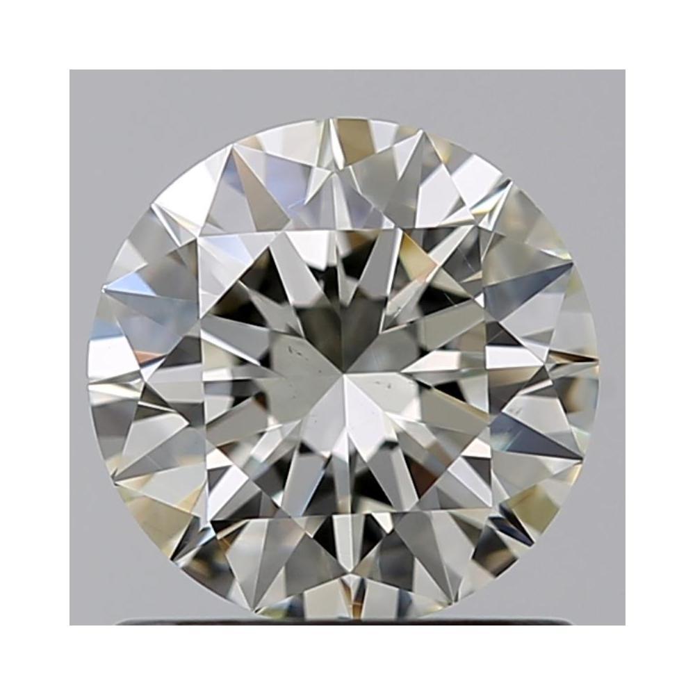 0.80 Carat Round Loose Diamond, J, VS2, Super Ideal, GIA Certified