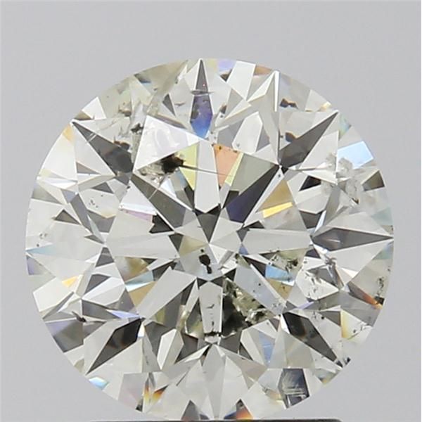 2.10 Carat Round Loose Diamond, J, I1, Super Ideal, GIA Certified | Thumbnail