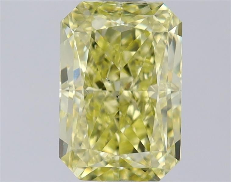 1.01 Carat Radiant Loose Diamond, Fancy Yellow, VS2, Good, GIA Certified | Thumbnail