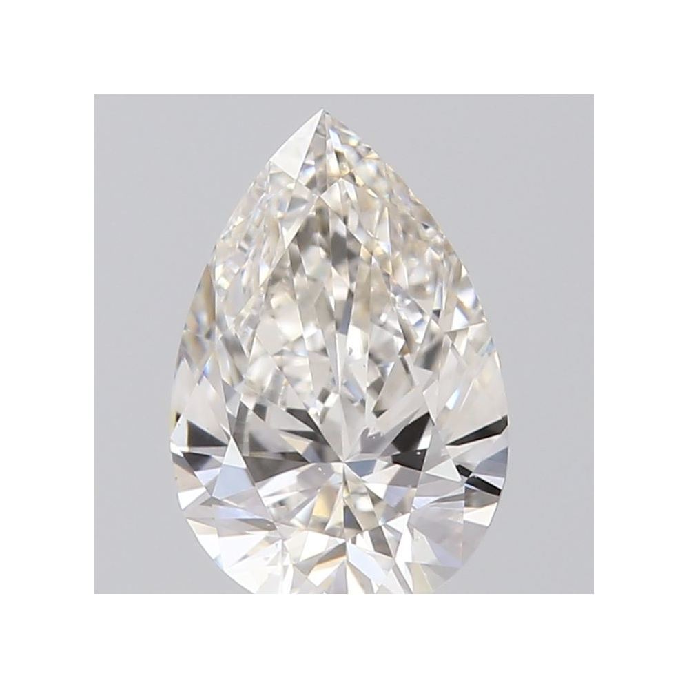 0.50 Carat Pear Loose Diamond, H, VS2, Ideal, GIA Certified | Thumbnail