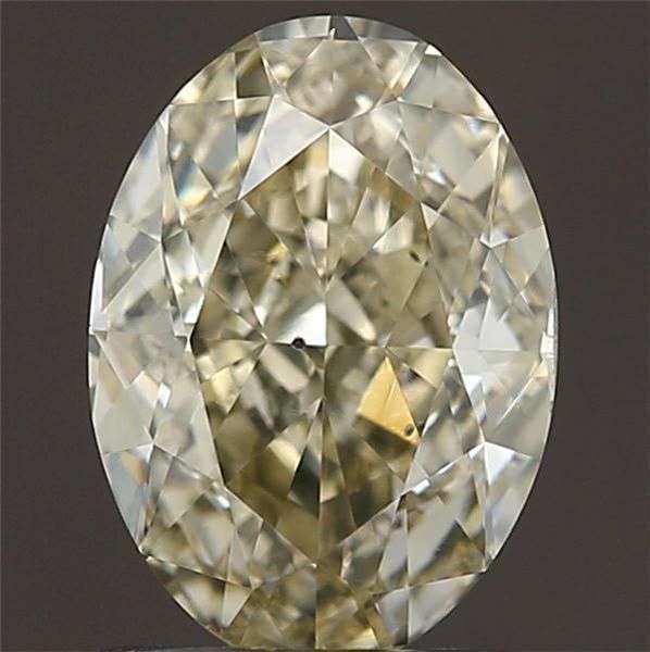 1.21 Carat Oval Loose Diamond, FANCY CLR FANCY-CLR, SI1, Super Ideal, GIA Certified