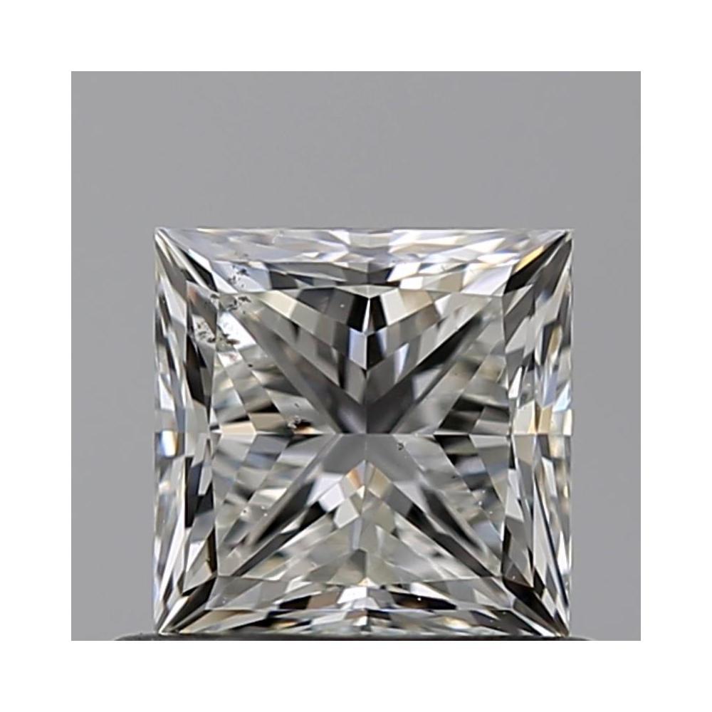 0.70 Carat Princess Loose Diamond, I, SI1, Excellent, GIA Certified | Thumbnail