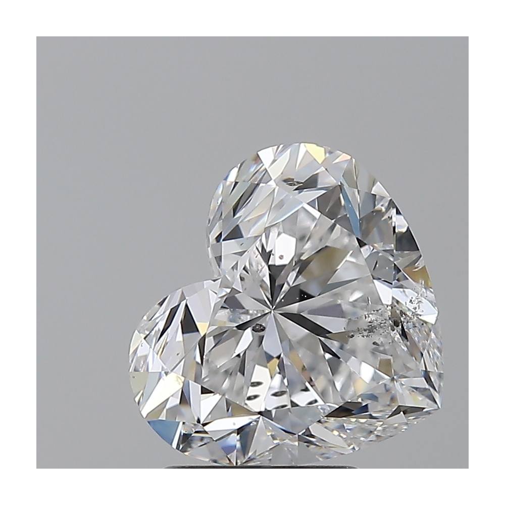 3.03 Carat Heart Loose Diamond, D, SI2, Super Ideal, GIA Certified | Thumbnail